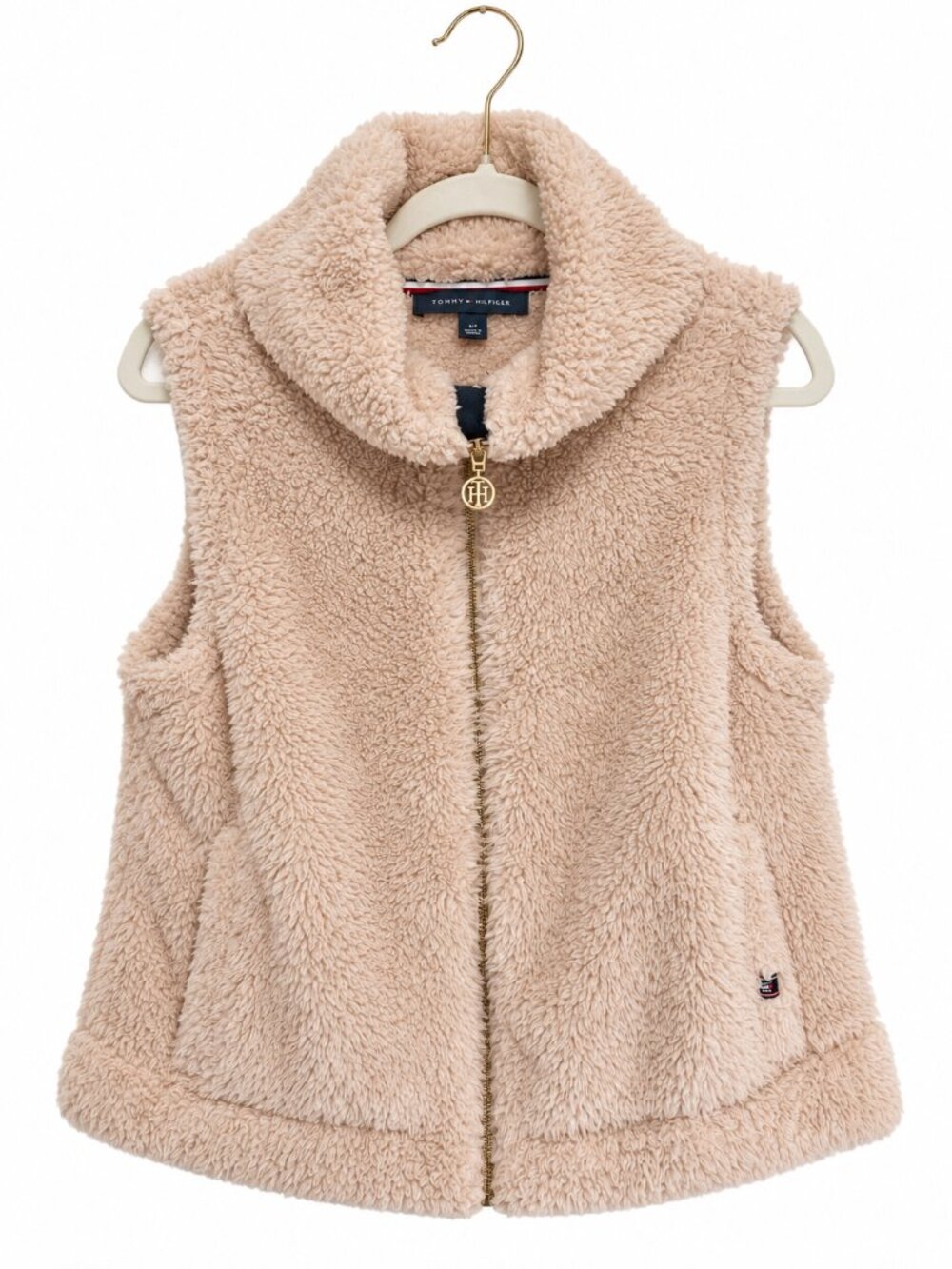 Tommy Hilfiger Women's Plush Sherpa Vest - Blush Pink
